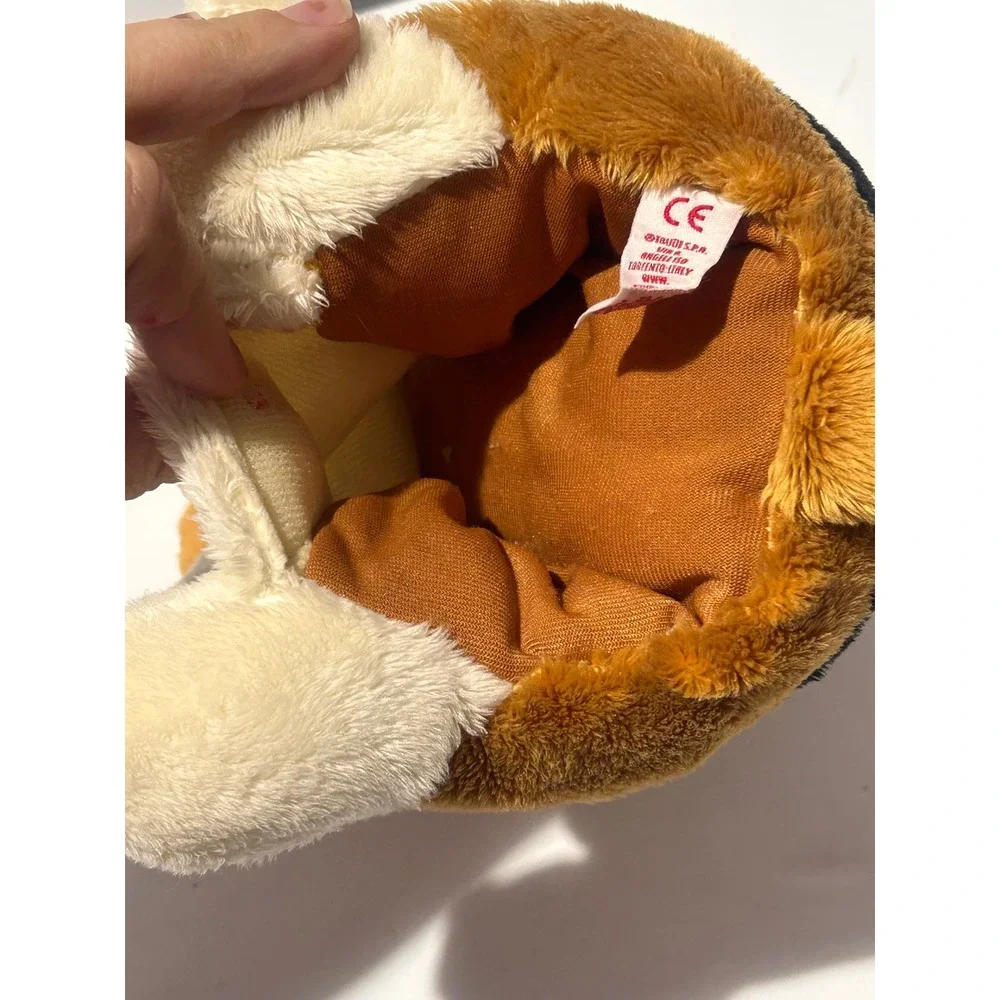 Trudi Roma Beagle Hound Dog Plush Hand Puppet Retired Brown White Black Italy